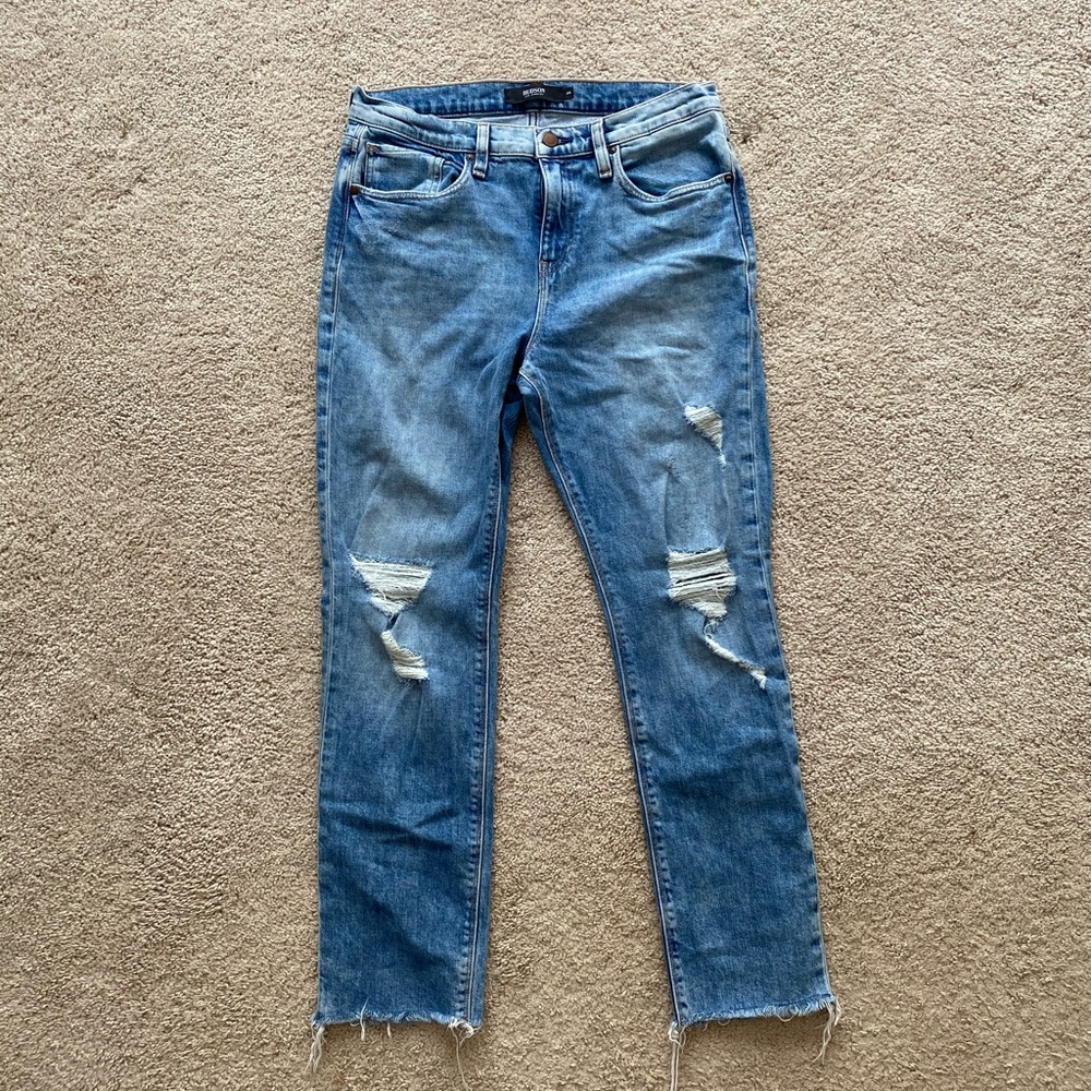 Hudson Jessi Ripped Boyfriend Jeans